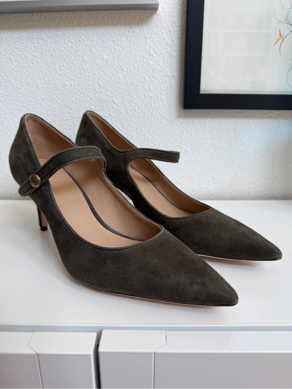 Lauren Ralph Lauren Lanette Suede Mary Jane Pumps | Size 10